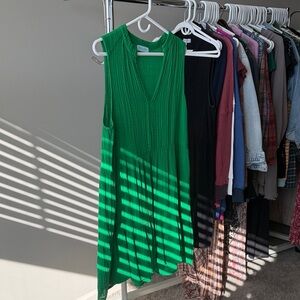 Michael Stars Green gauze Fabric